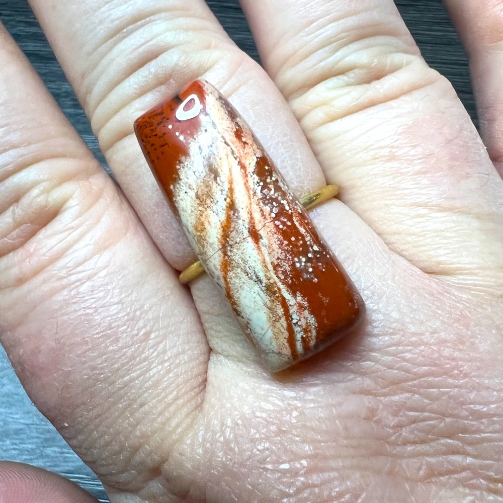 Red Jasper Stone Ring